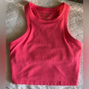 Spiritual Gangster Pink Long Line Lined Tank Size XS
